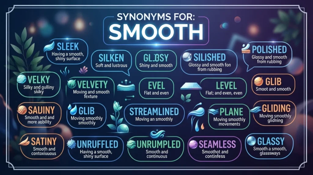 synonyms for smooth