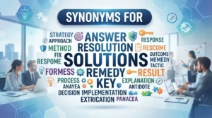 synonyms for solutions