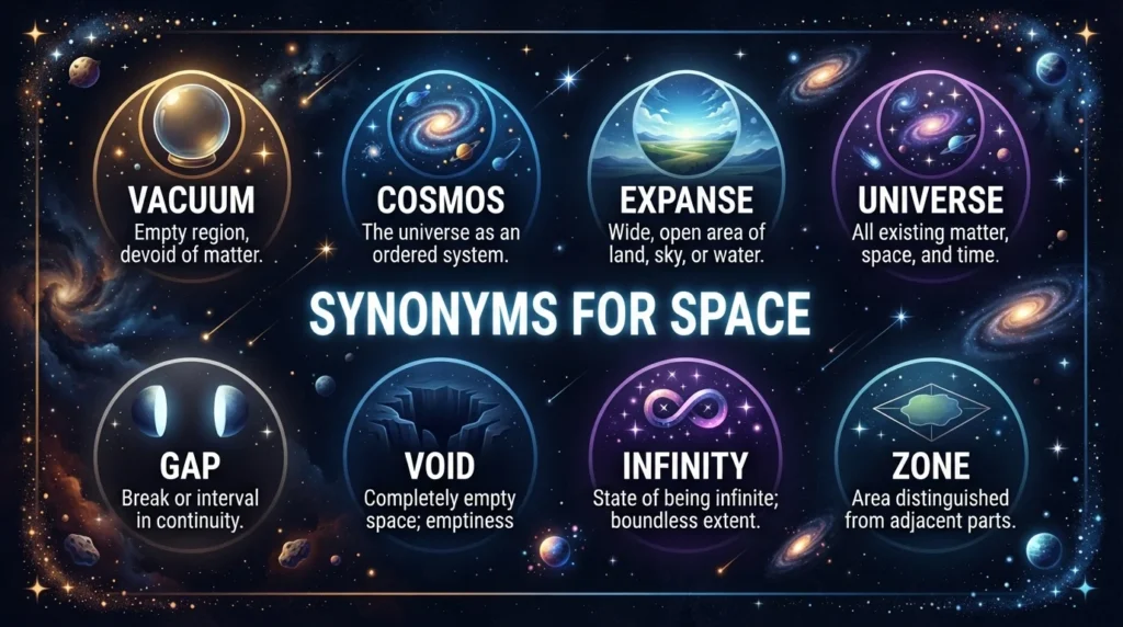 synonyms for space