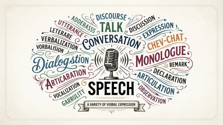 synonyms for speech