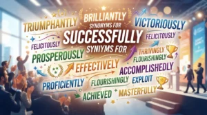 synonyms for successfully