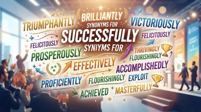 synonyms for successfully