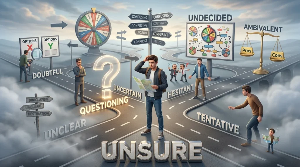 synonyms for unsure