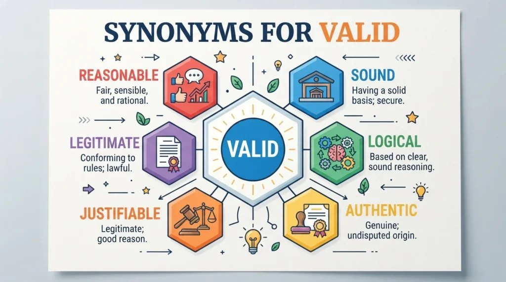 synonyms for valid