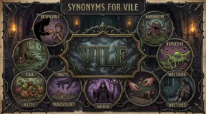 synonyms for vile