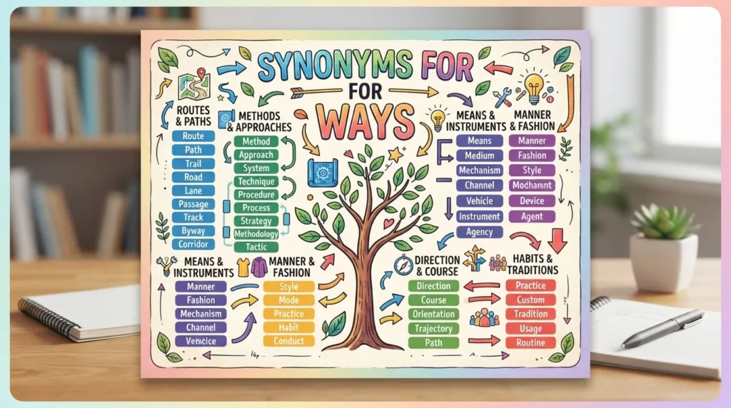 synonyms for ways