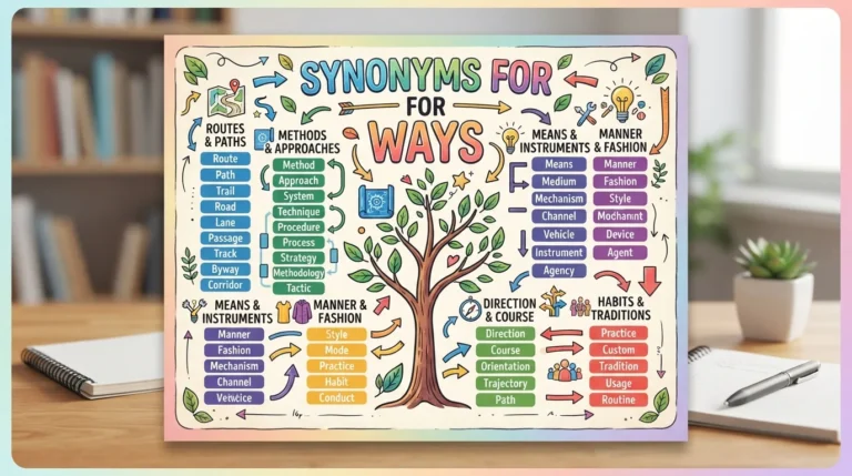 synonyms for ways