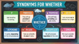 synonyms for whether